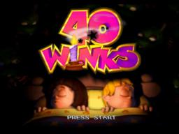 40 Winks Title Screen